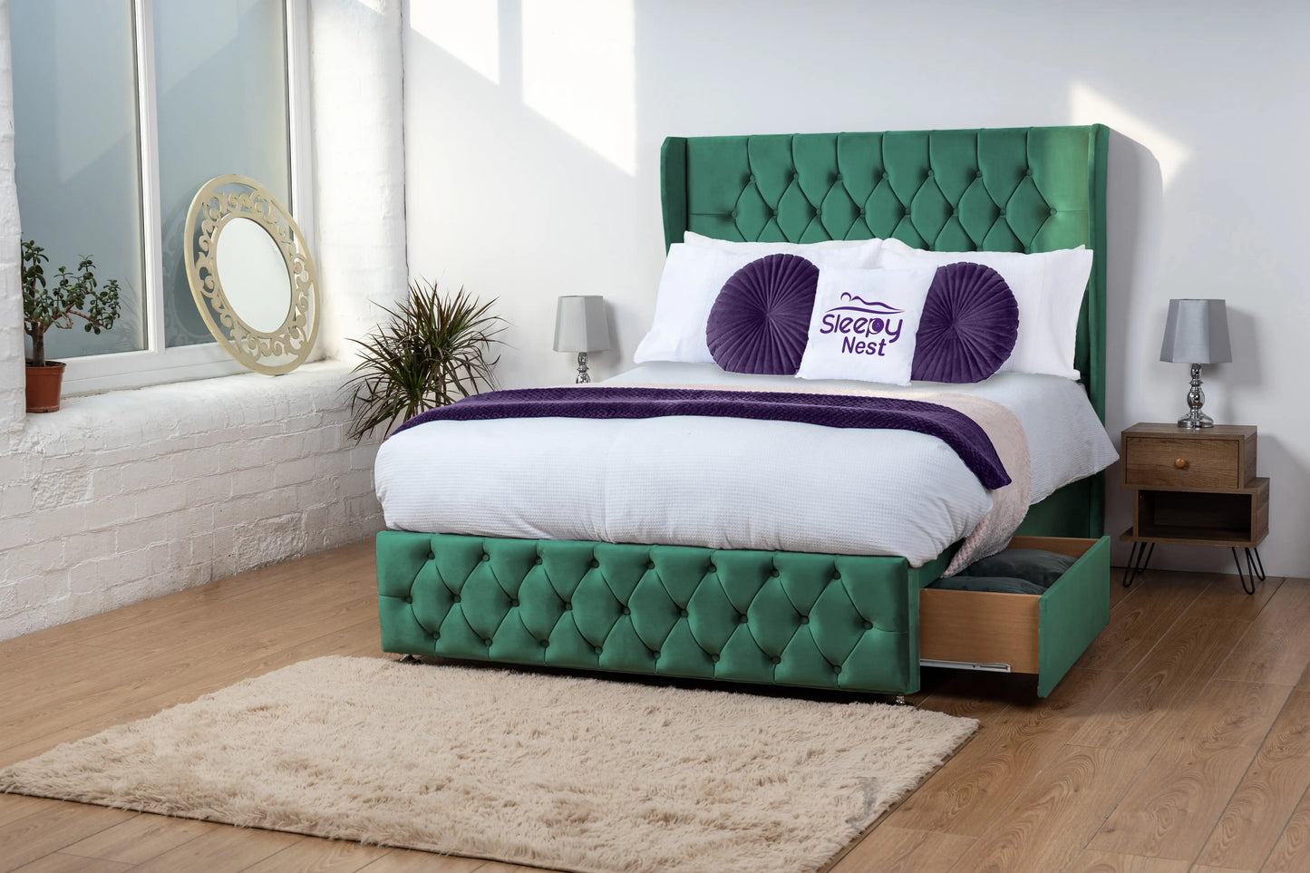 Luxor Wingback Divan Bed