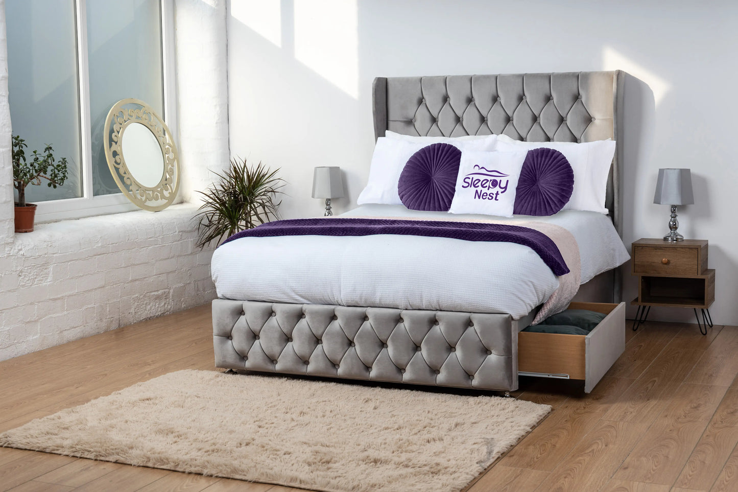 Luxor Wingback Divan Bed