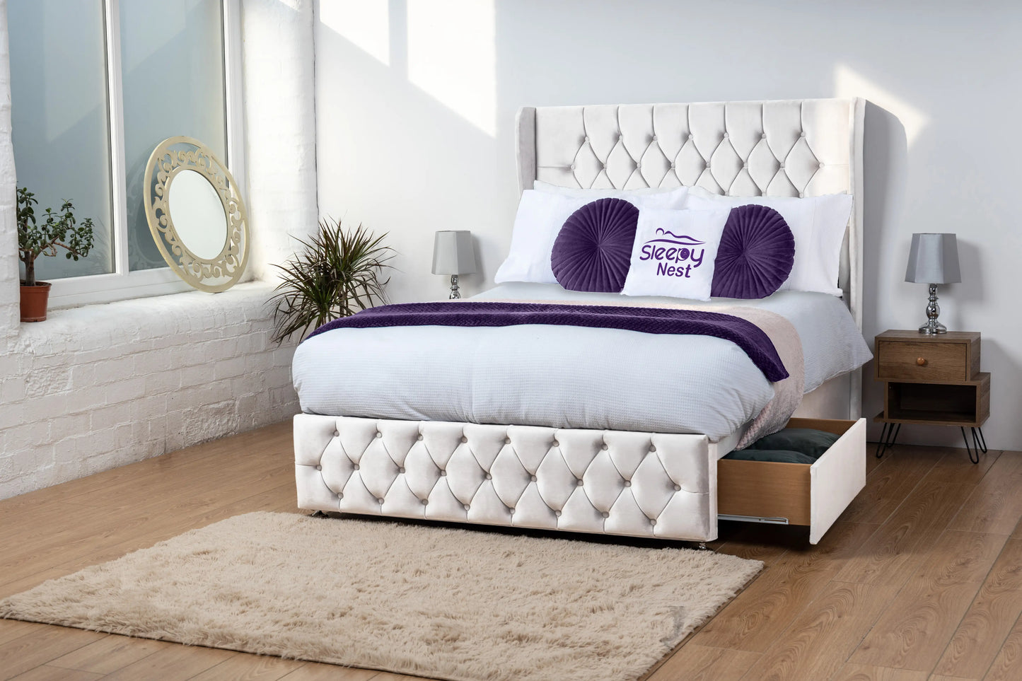 Luxor Wingback Divan Bed
