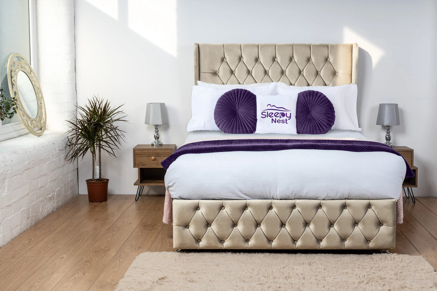 Luxor Wingback Divan Bed