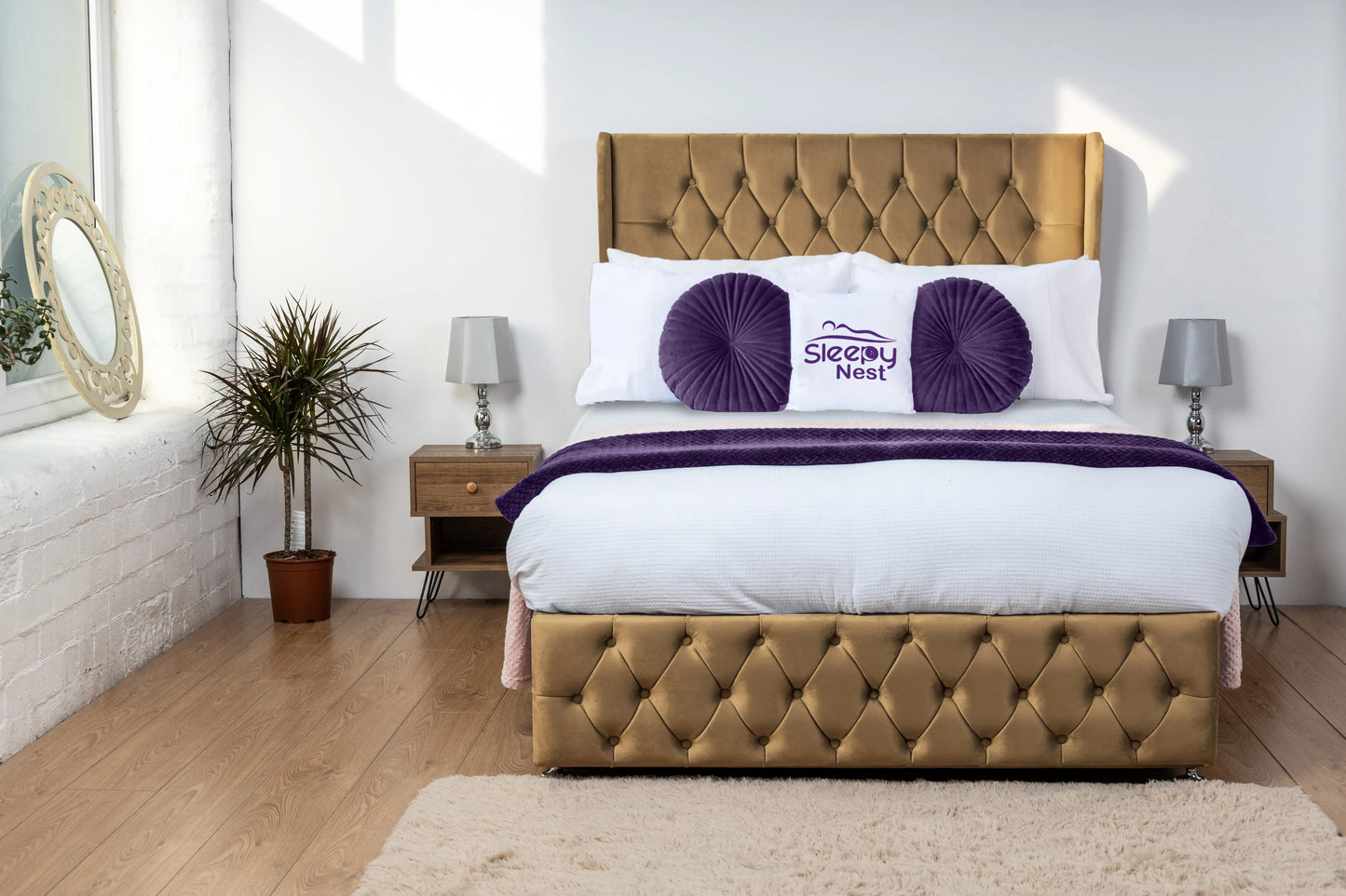 Luxor Wingback Divan Bed