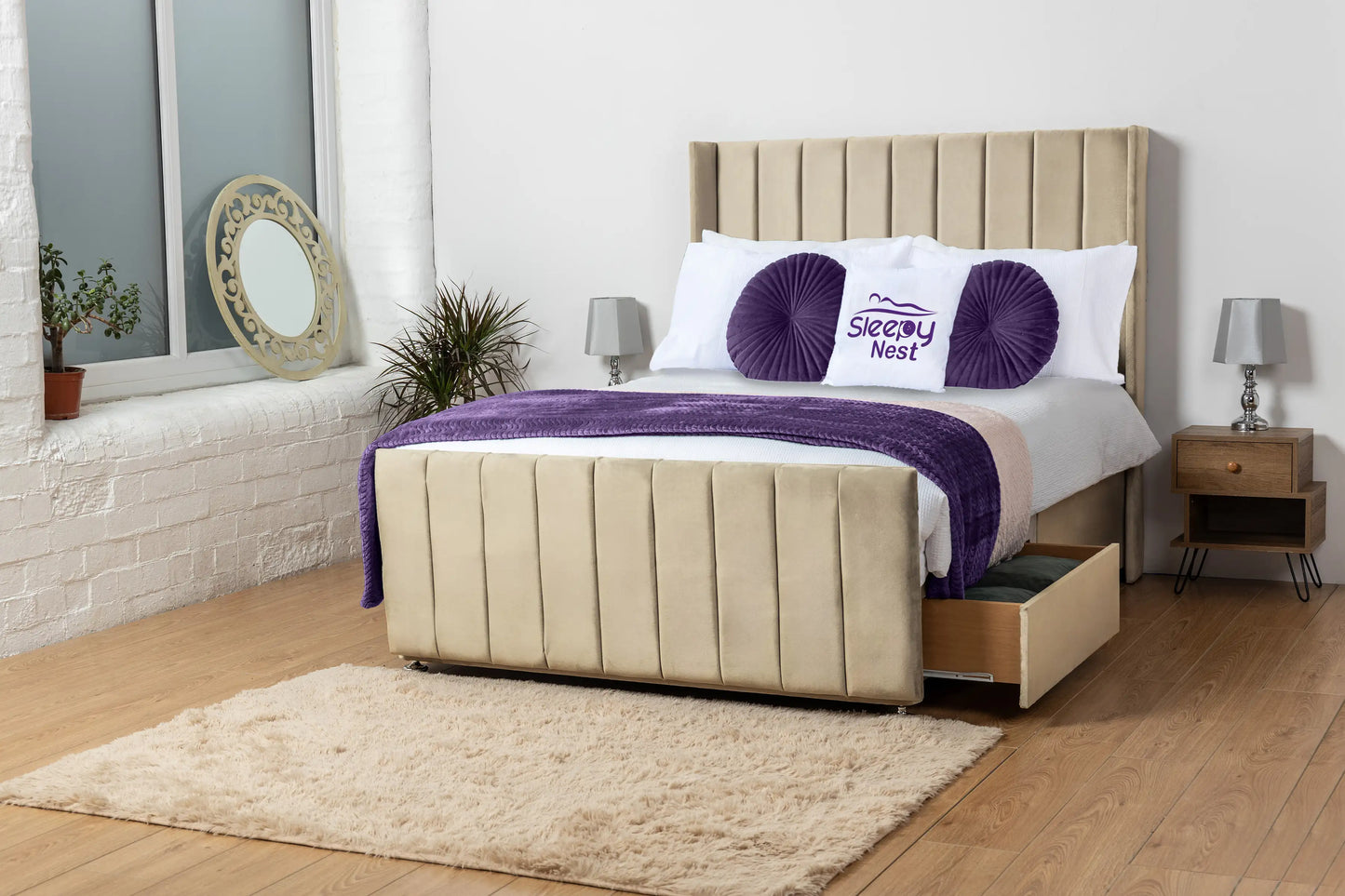 Seoul Wingback Divan Bed