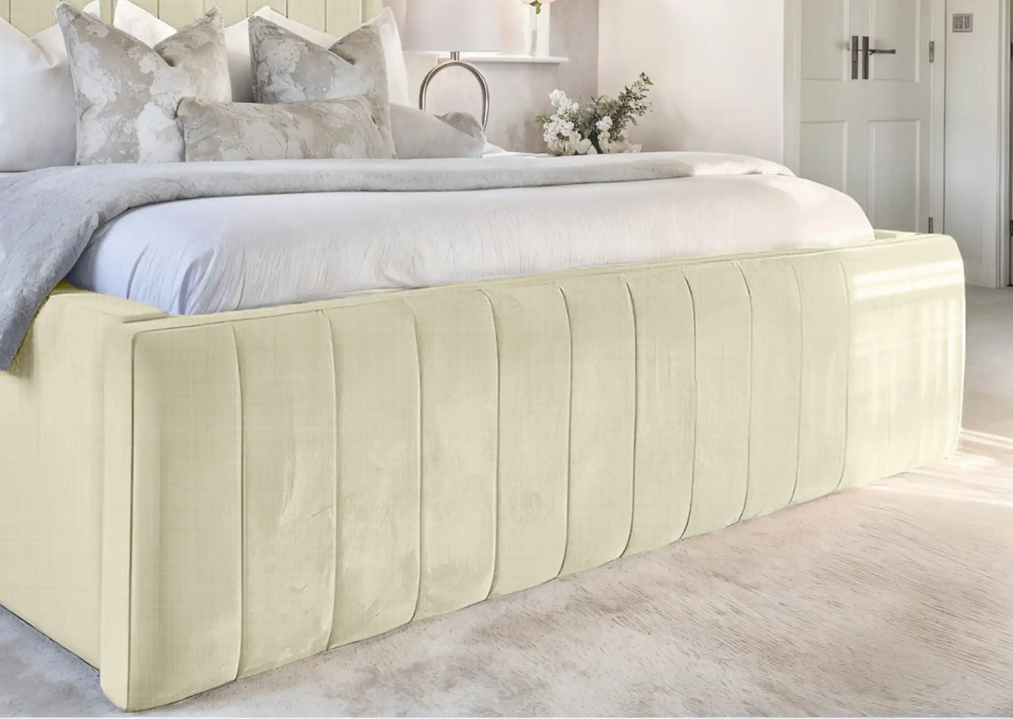 Geneva lined Upholstered Bed