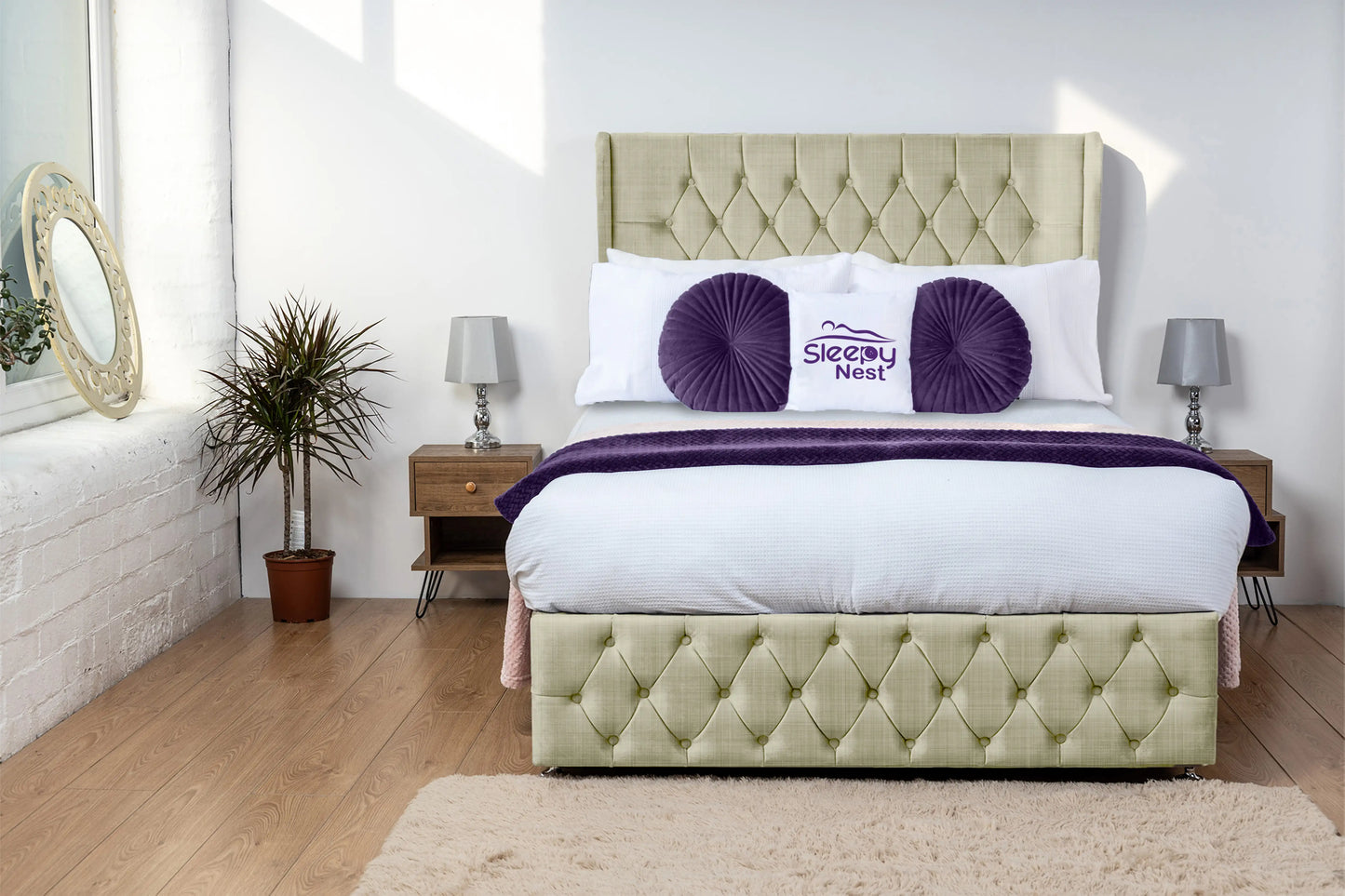 Luxor Wingback Divan Bed