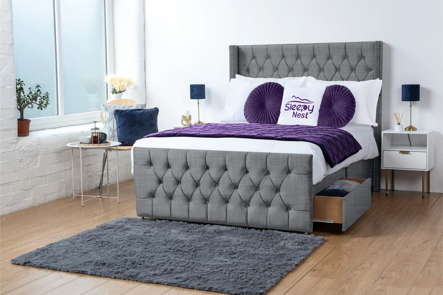Emily Wingback Divan Bed