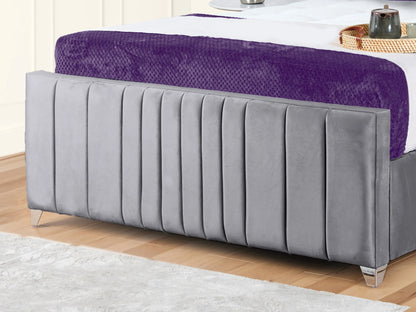 Valencia Lined Wings Upholstered Bed
