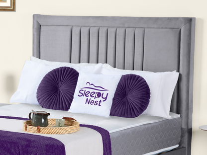 Cannas upholstered bed