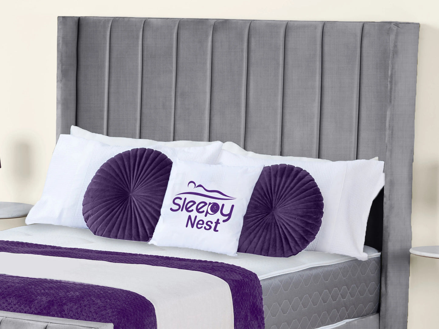 Empire Winged upholstered Bed