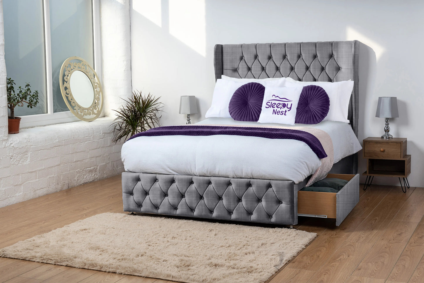 Luxor Wingback Divan Bed