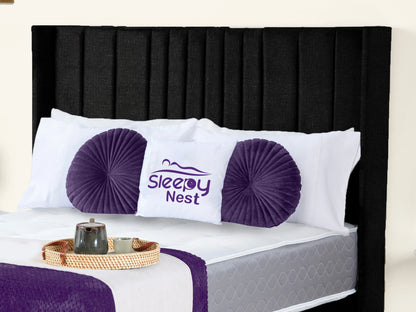 Valencia Lined Wings Upholstered Bed