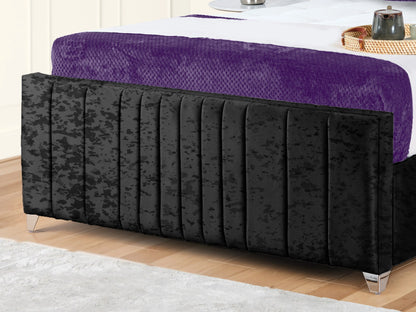 Valencia Lined Wings Upholstered Bed