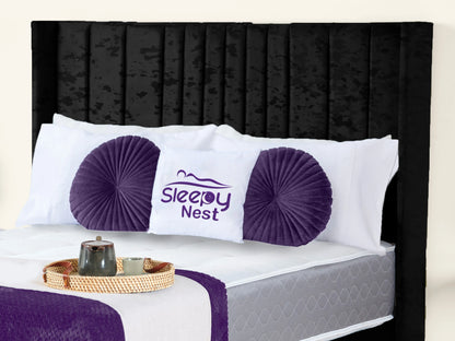 Valencia Lined Wings Upholstered Bed