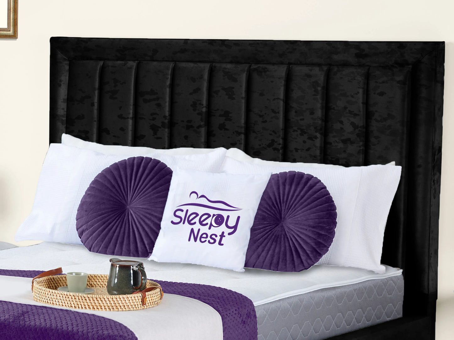 Grand panel Upholstered bed