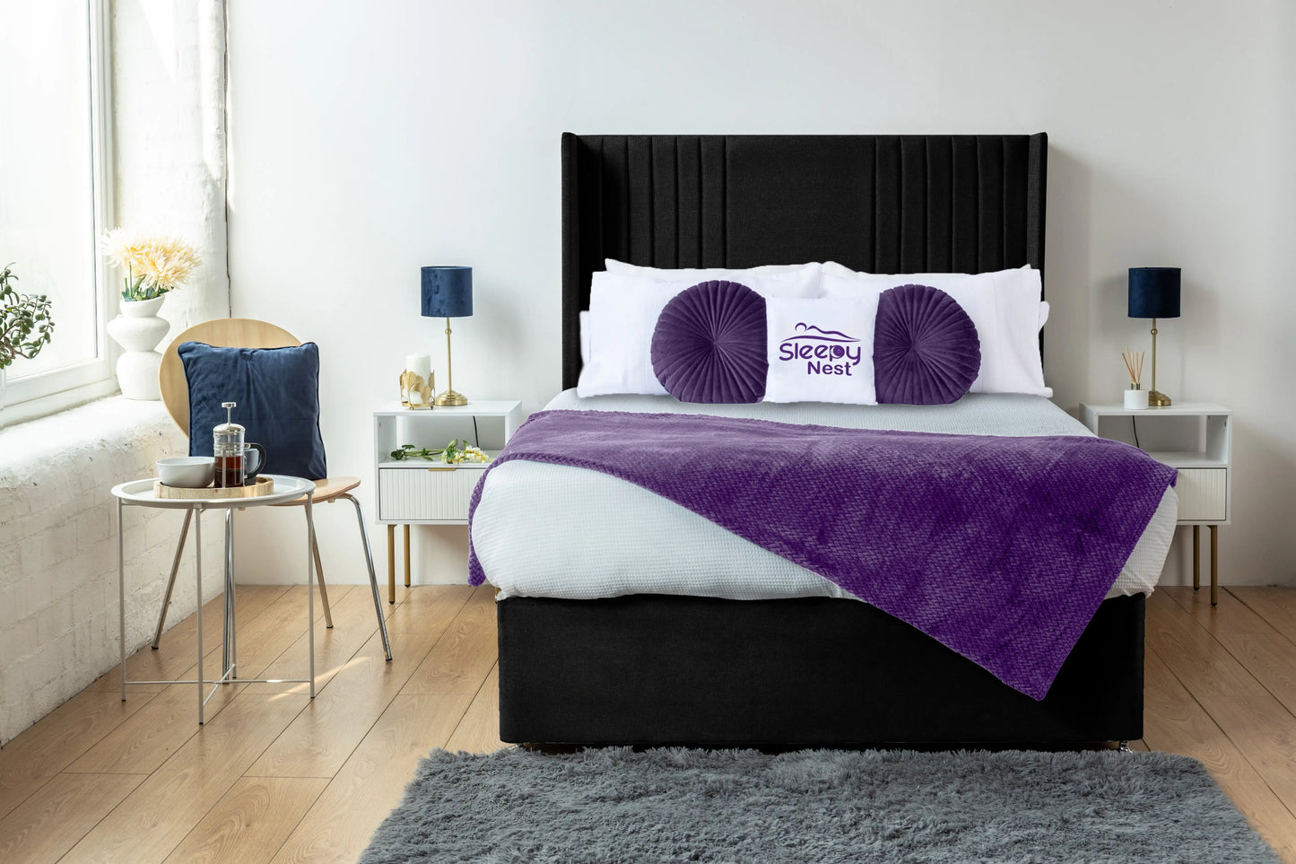 Skyline wingback Divan Bed