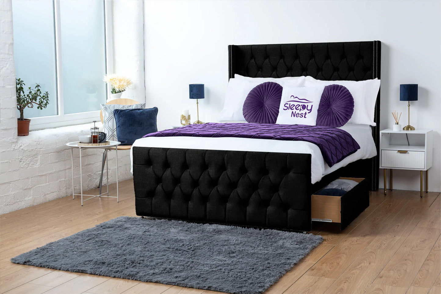 Emily Wingback Divan Bed