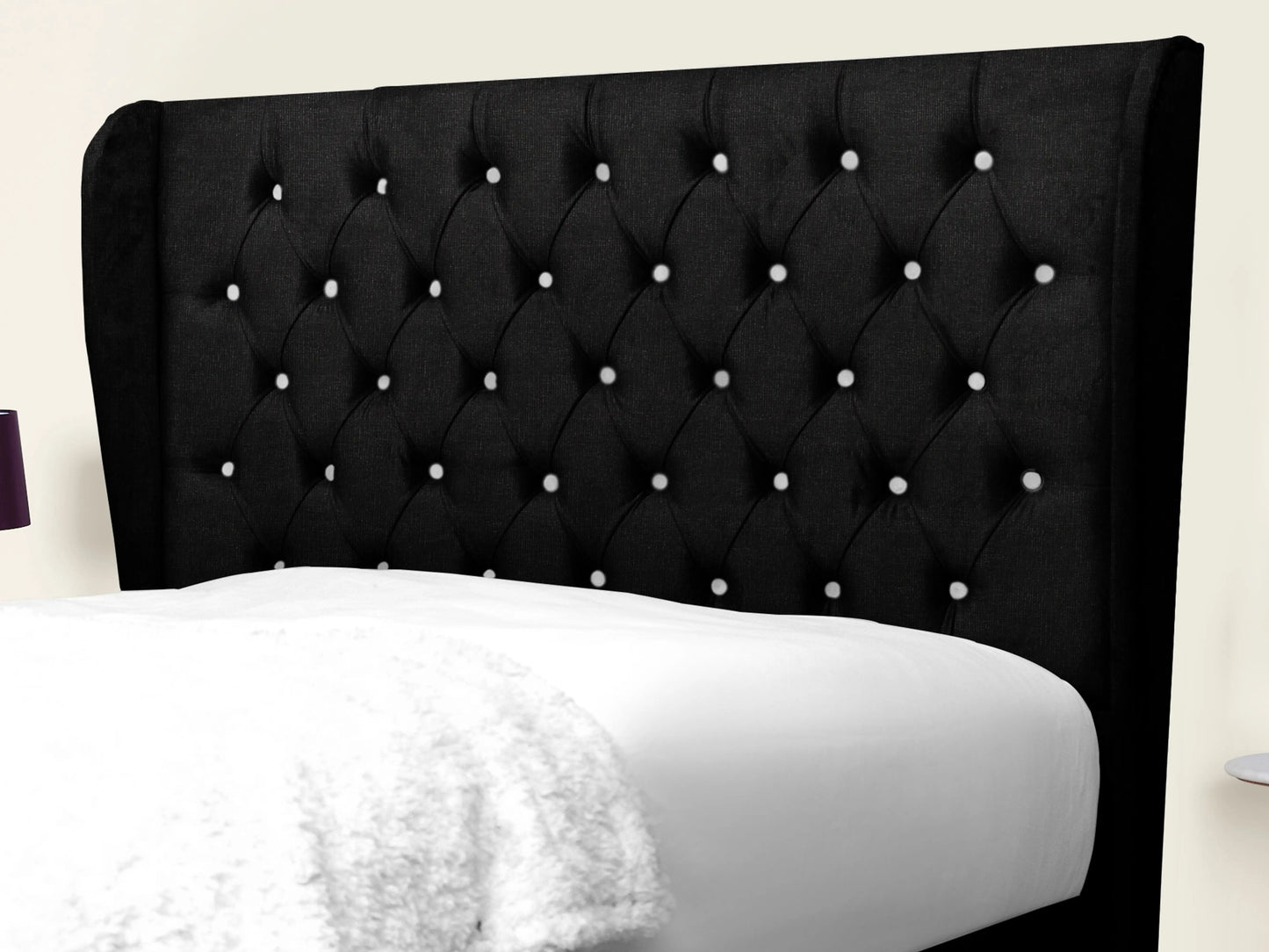 Miri Winged Upholstered Bed