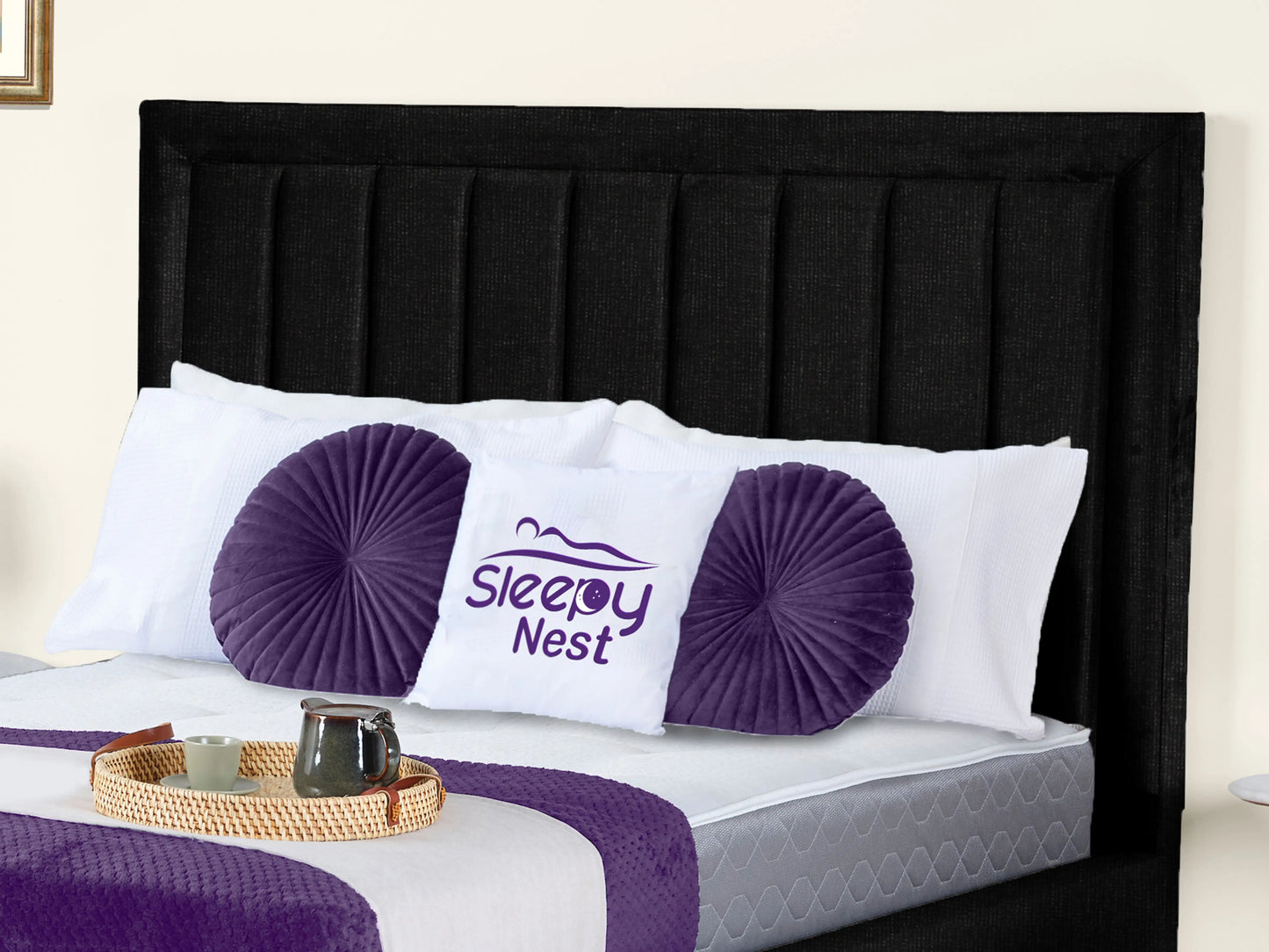 Grand panel Upholstered bed