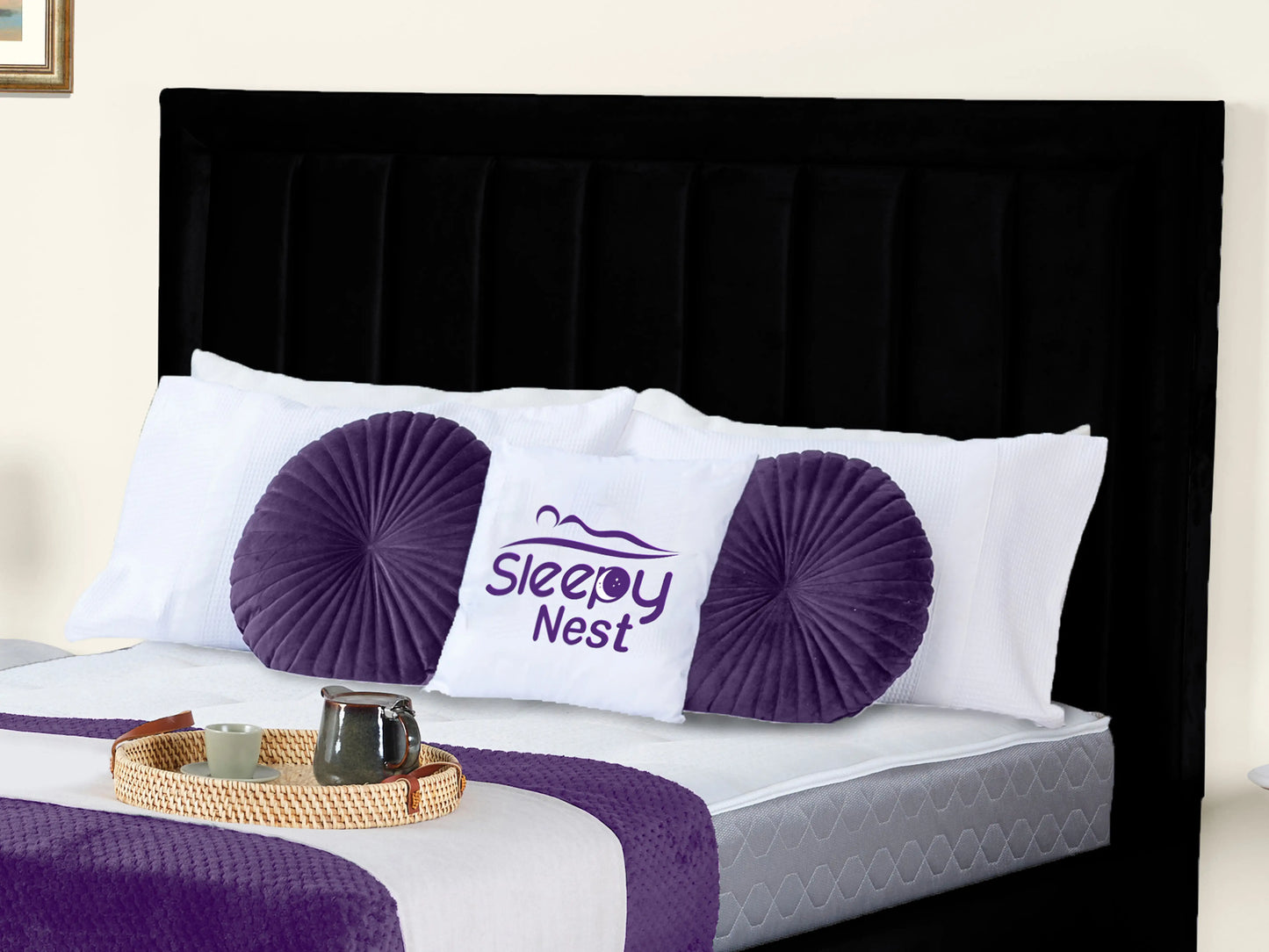 Grand panel Upholstered bed