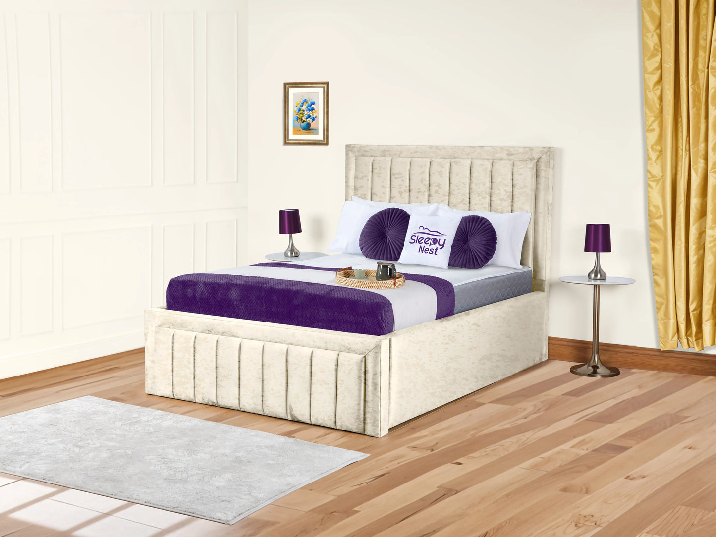 Grand panel Upholstered bed