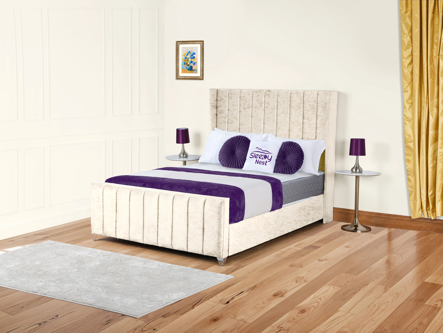 Empire Winged upholstered Bed
