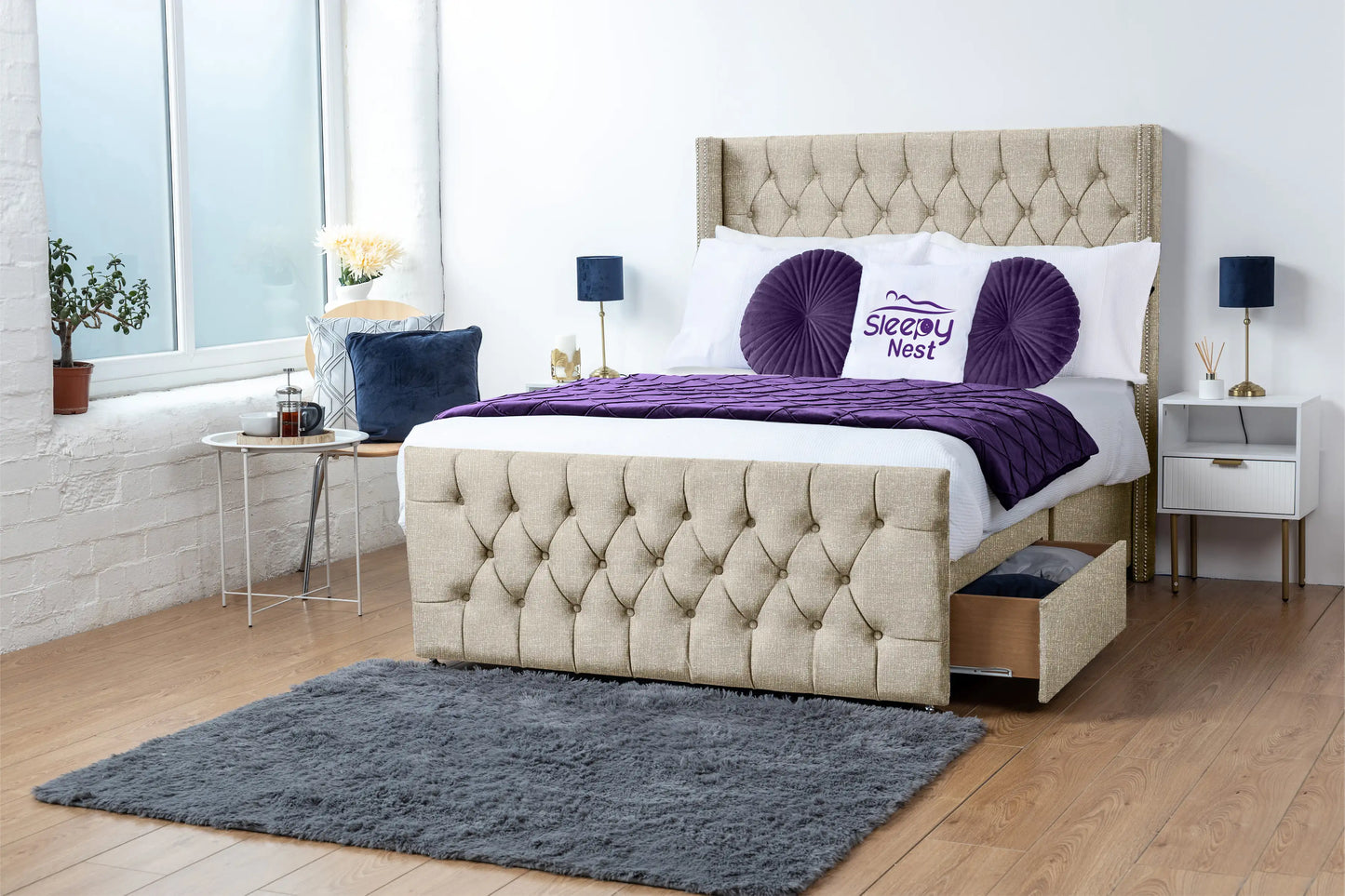 Emily Wingback Divan Bed