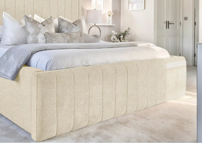 Geneva lined Upholstered Bed
