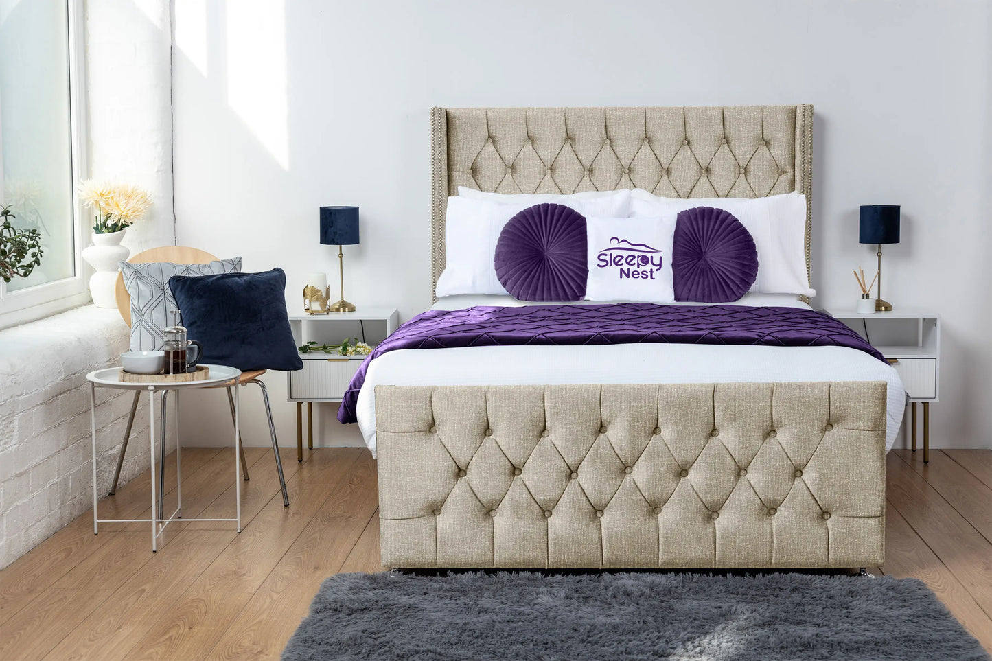 Emily Wingback Divan Bed