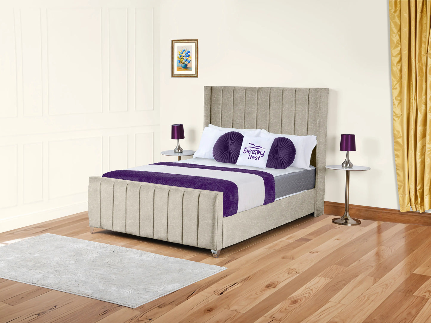Empire Winged upholstered Bed