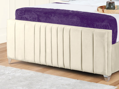 Valencia Lined Wings Upholstered Bed