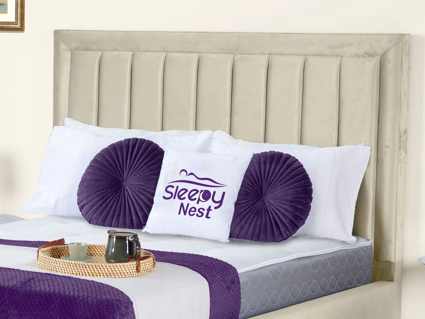 Grand panel Upholstered bed