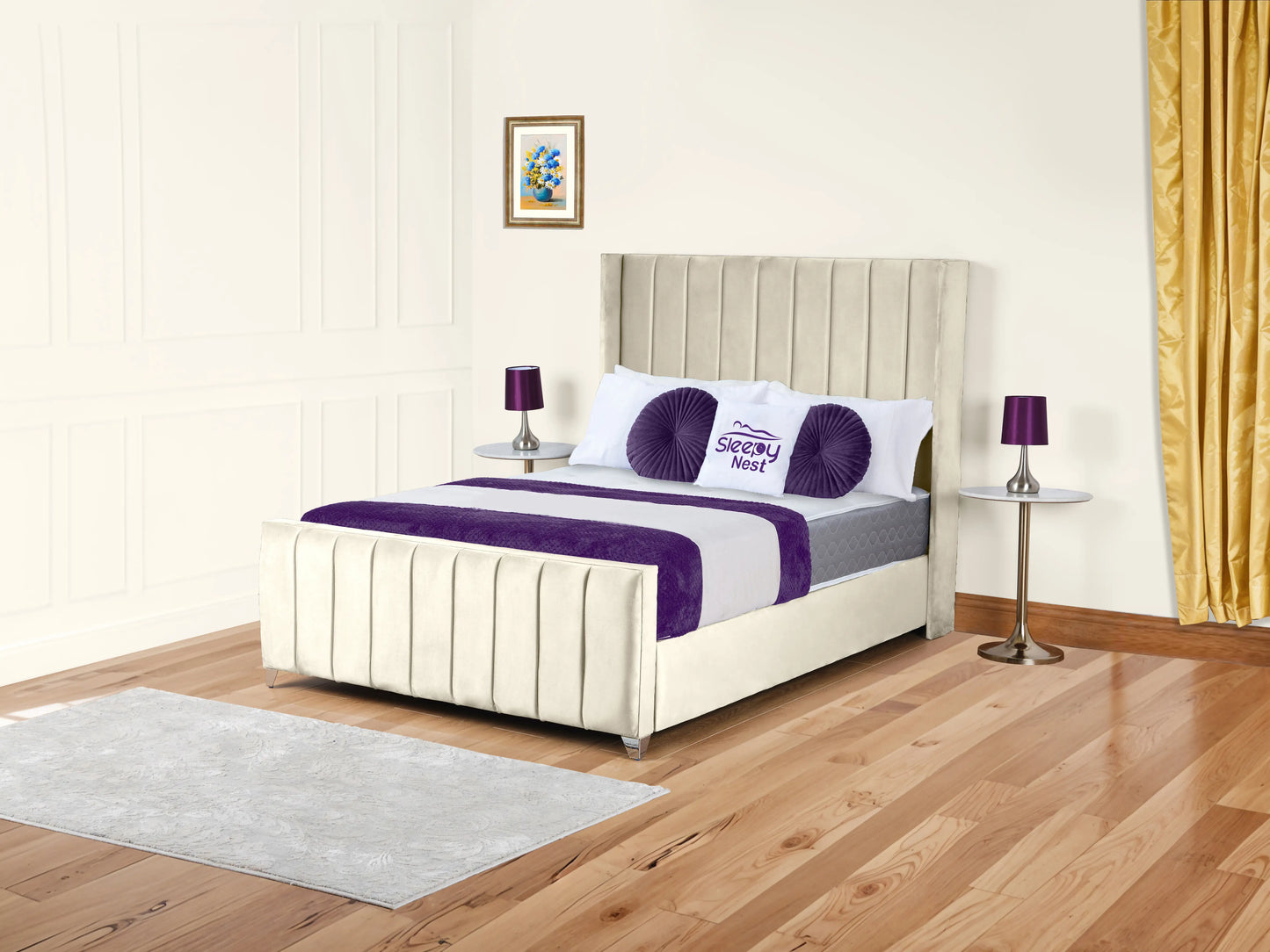Empire Winged upholstered Bed