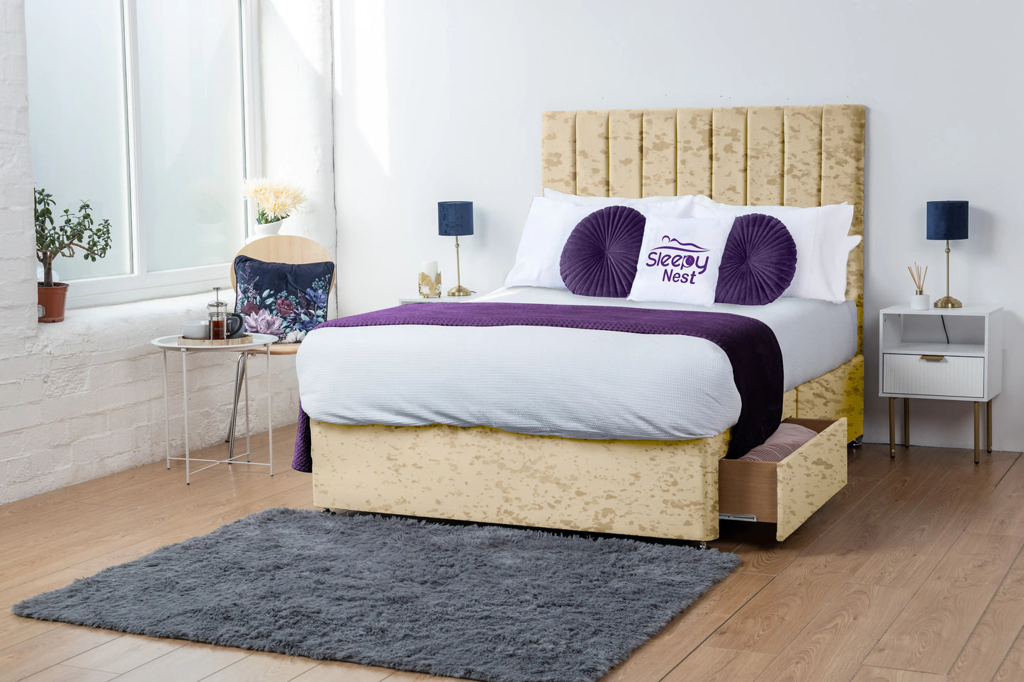 Amelia Lined Divan Bed