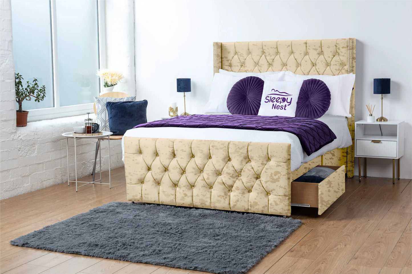 Emily Wingback Divan Bed