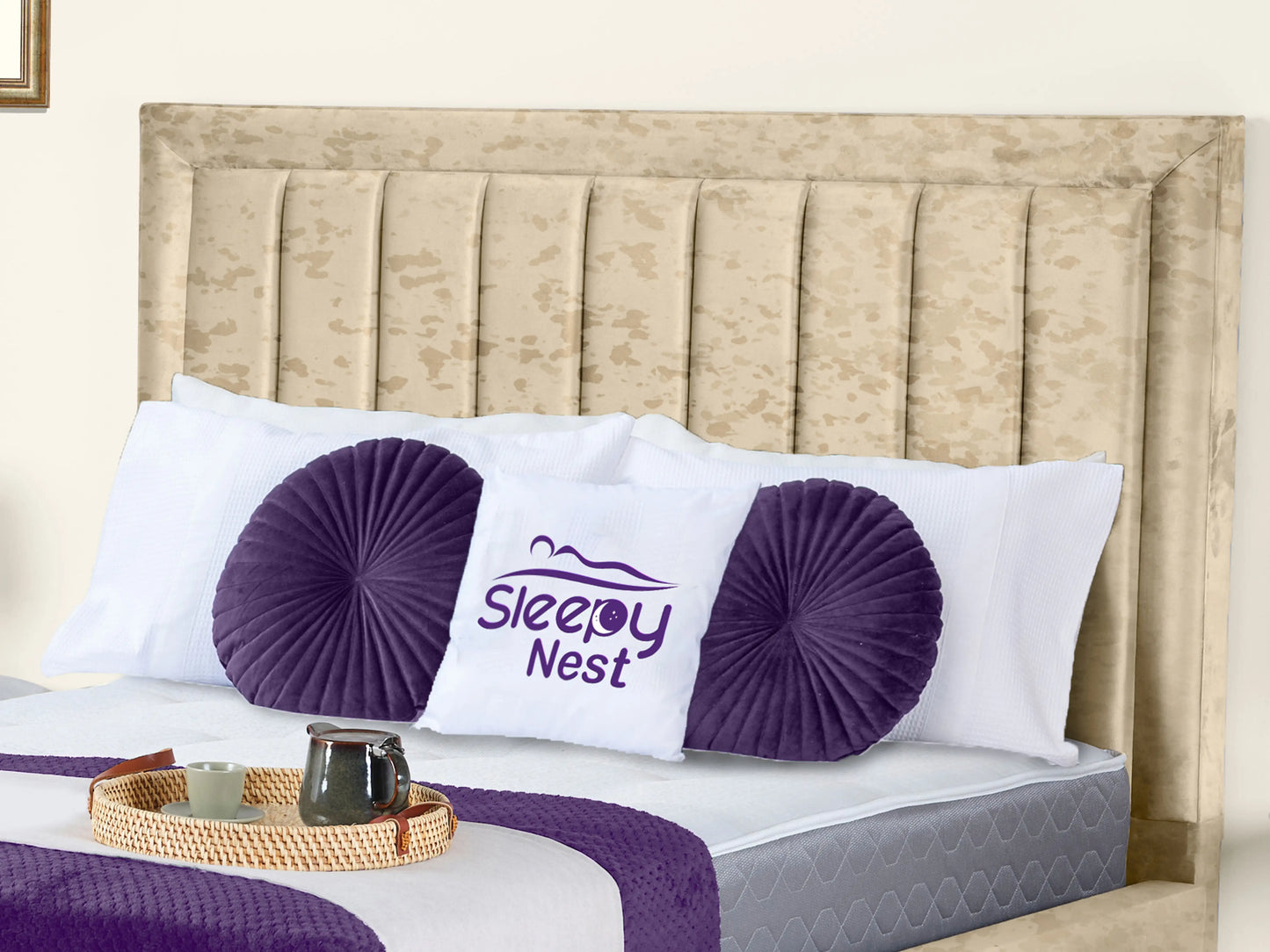 Grand panel Upholstered bed