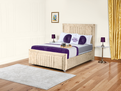 Cannas upholstered bed