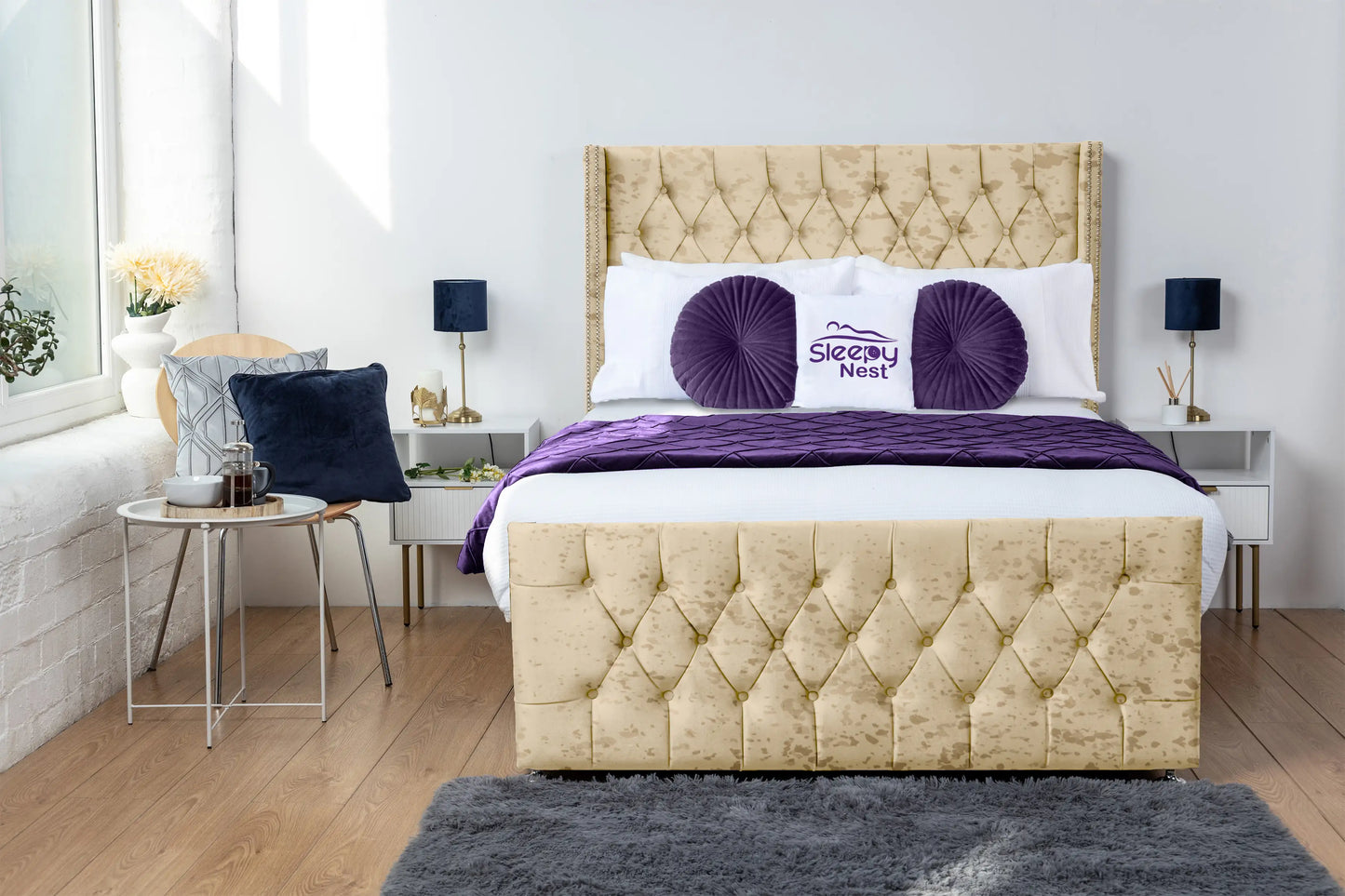 Emily Wingback Divan Bed