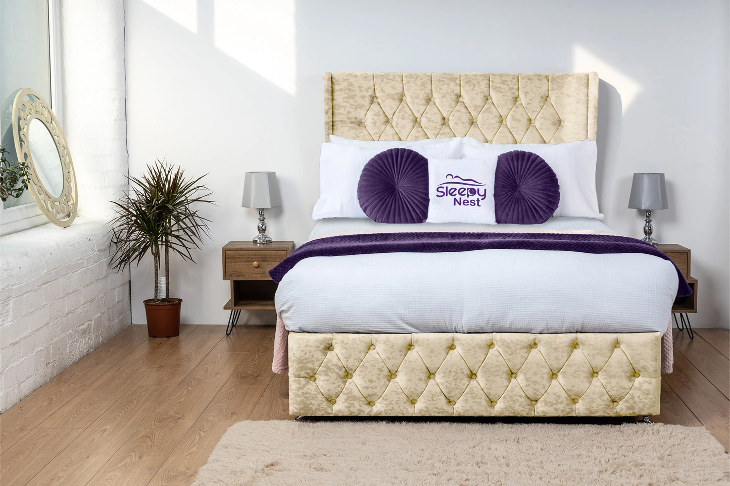 Luxor Wingback Divan Bed