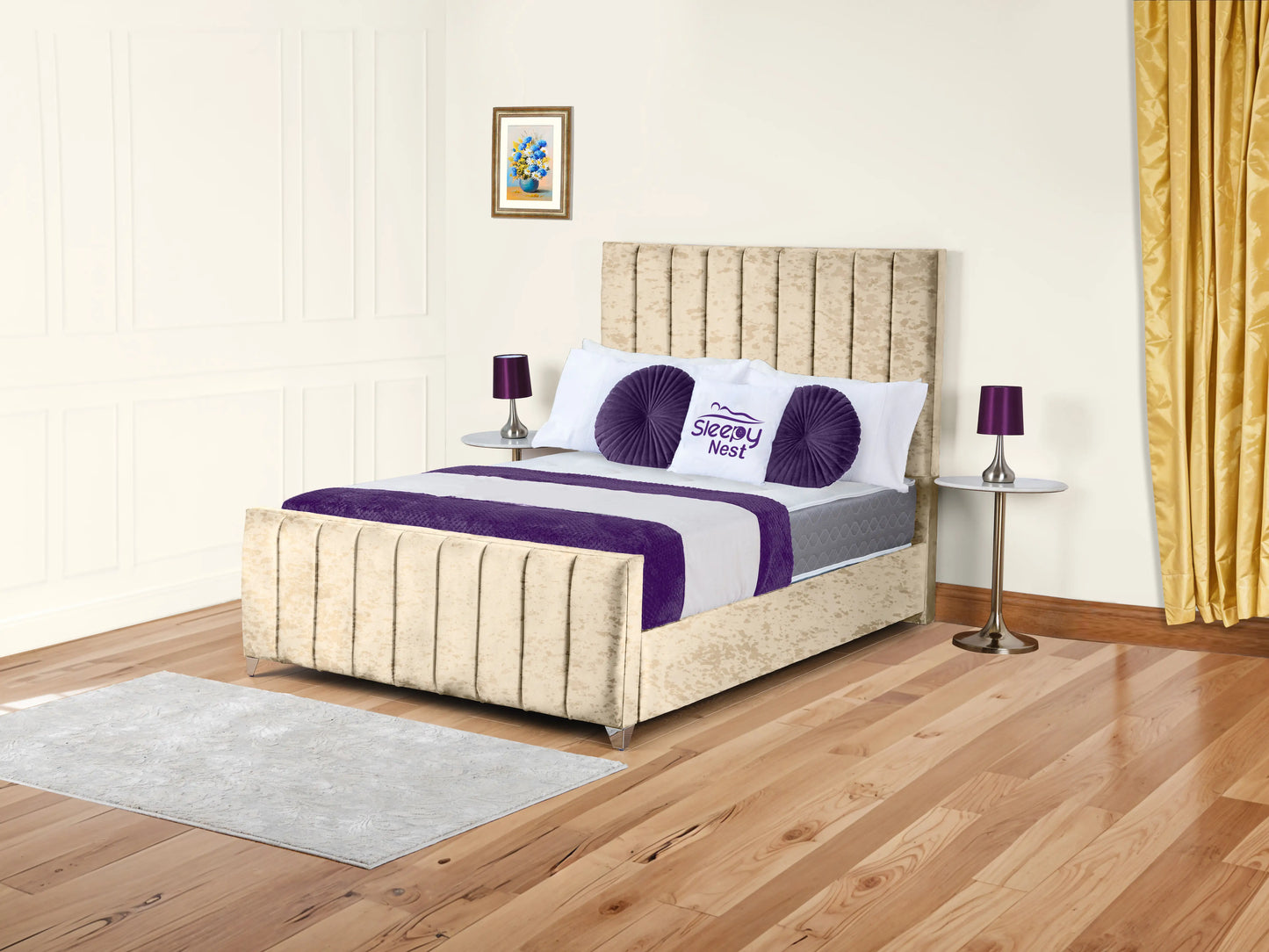 Lisburn Upholstered bed