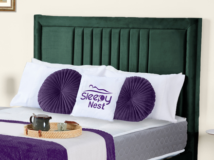 Cannas upholstered bed