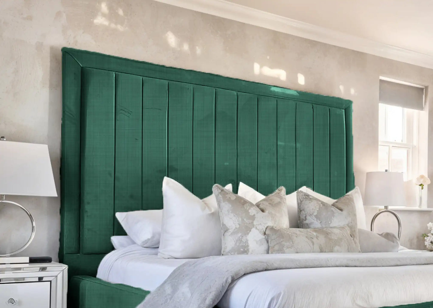 Geneva lined Upholstered Bed