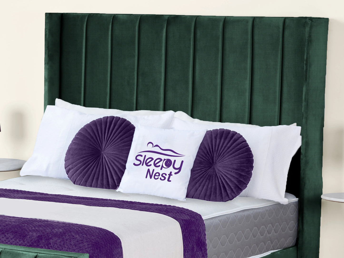 Empire Winged upholstered Bed