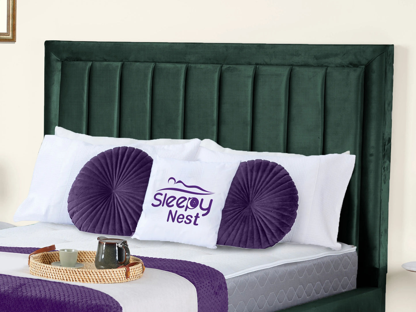 Grand panel Upholstered bed