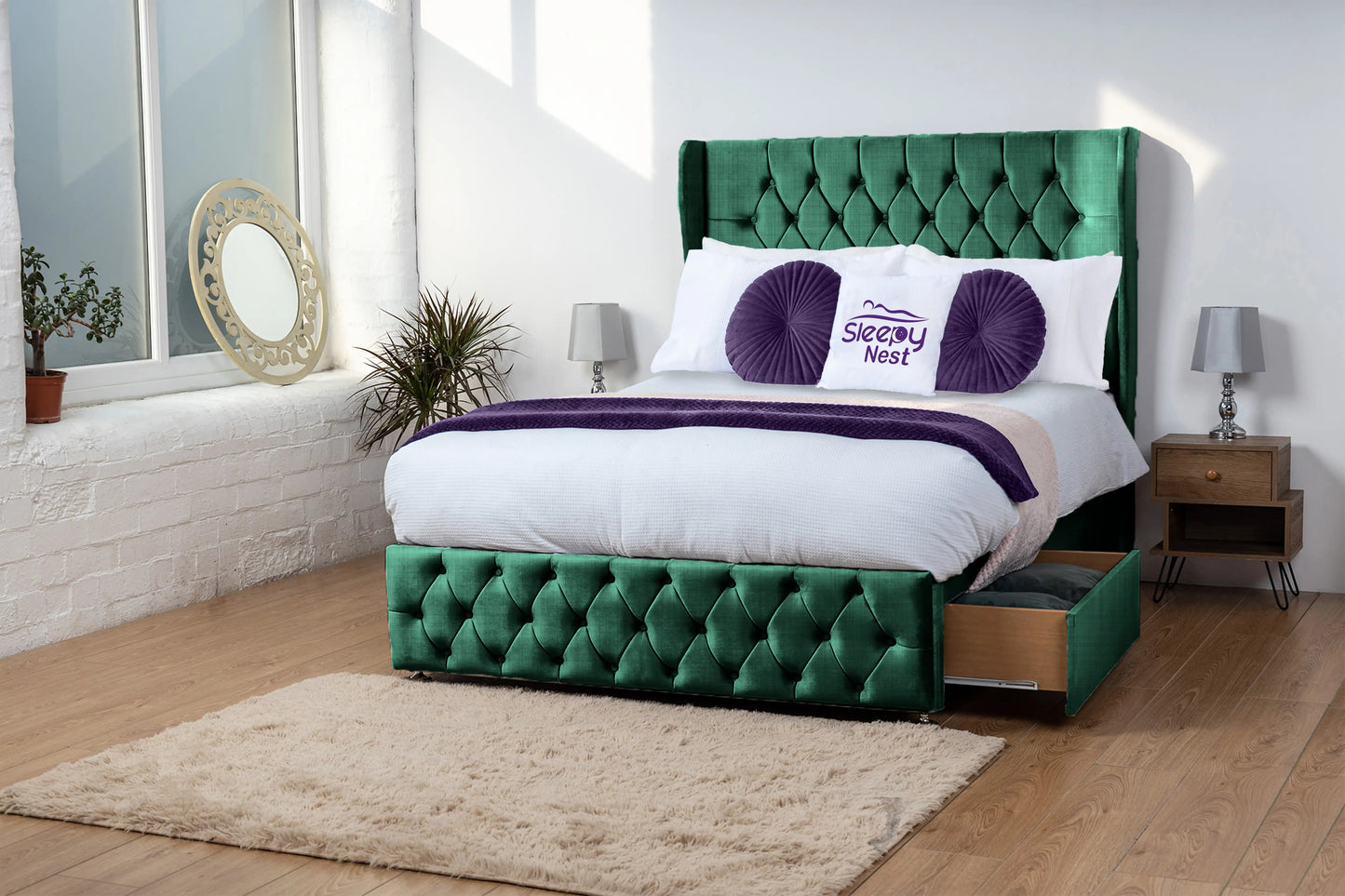 Luxor Wingback Divan Bed