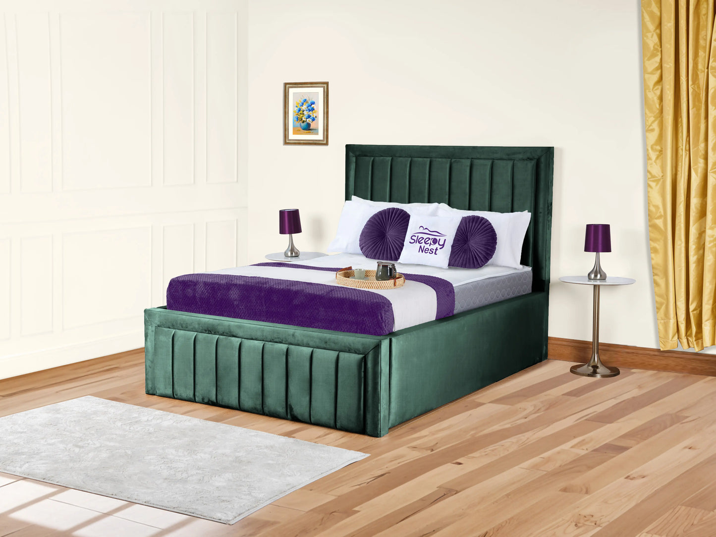 Grand panel Upholstered bed