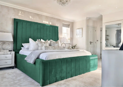 Geneva lined Upholstered Bed