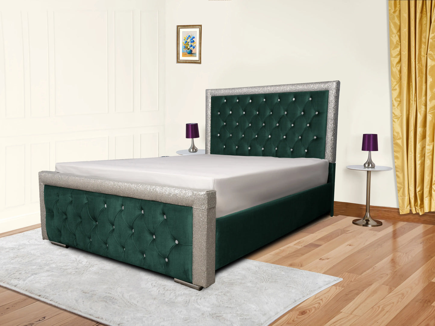 Glitz Lunar Upholstered Bed