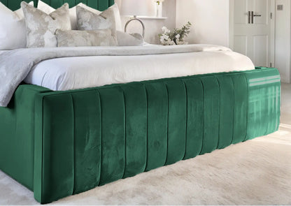 Geneva lined Upholstered Bed