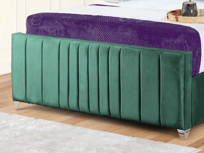 Valencia Lined Wings Upholstered Bed