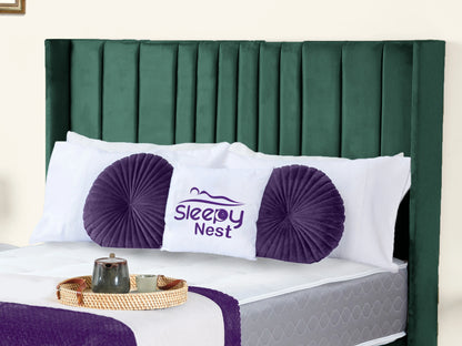 Valencia Lined Wings Upholstered Bed