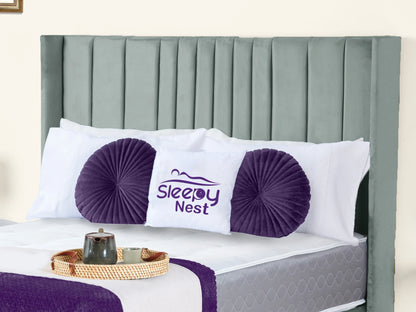 Valencia Lined Wings Upholstered Bed